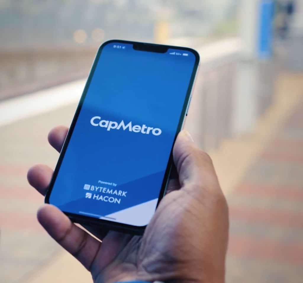 CapMetro app homescreen